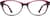 Front view of Oval Glasses 4446018 in Magenta thumbnail