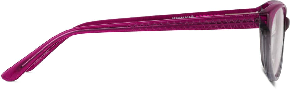 Side view of Oval Glasses 4446018 in Magenta