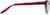 Side view of Oval Glasses 4446018 in Magenta thumbnail