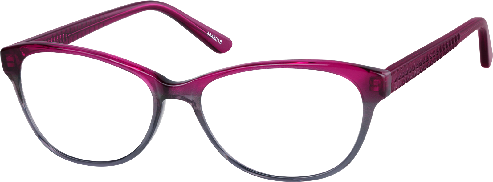 やまみ Magenta Oval Glasses #4446018 | Zenni Optical
