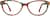 Front view of Oval Glasses 4446039 in Fruit Punch thumbnail