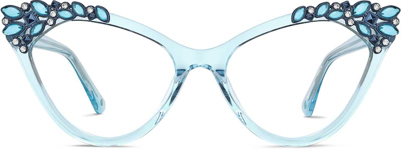 Blue Cat-Eye Glasses