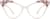 Front view of Cat-Eye Glasses 4446219 in Pink thumbnail