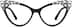 Cat-Eye Glasses 4446221 in Jet Black