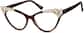 Angle view of Cat-Eye Glasses 4446225 in Tortoiseshell thumbnail