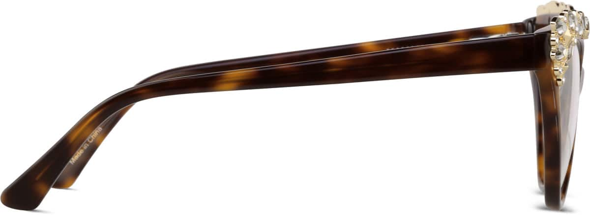 Side view of Cat-Eye Glasses 4446225 in Tortoiseshell