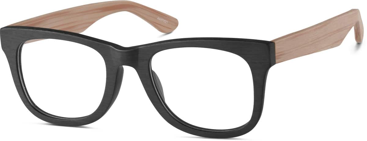 Angle view of Square Glasses 4447421 in Black