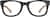 Front view of Square Glasses 4447421 in Black thumbnail