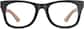 Front view of Square Glasses 4447421 in Black thumbnail