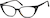 Angle view of Cat-Eye Glasses 4447521 in Black thumbnail