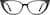 Front view of Cat-Eye Glasses 4447521 in Black thumbnail