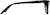 Side view of Cat-Eye Glasses 4447521 in Black thumbnail