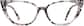 Front view of Cat-Eye Glasses 4447539 in Ivory Tort thumbnail