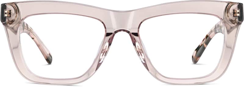 Blush Square Glasses
