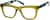 Angle view of Square Glasses 4447724 in Olive thumbnail