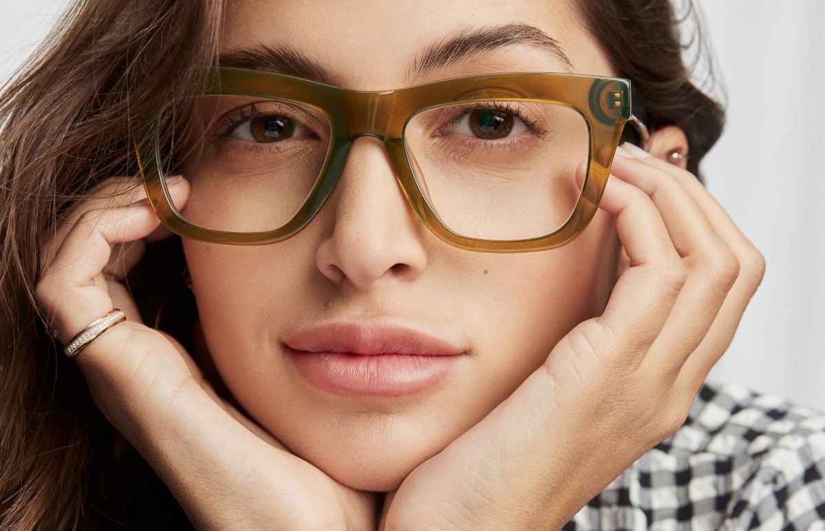 Women's store square glasses