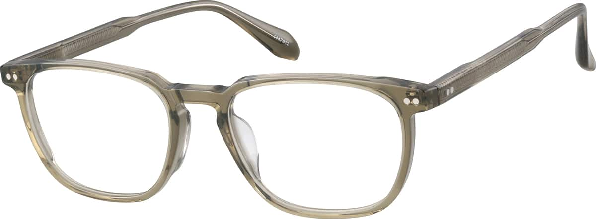 Angle view of Rectangle Glasses 4447812 in Gray