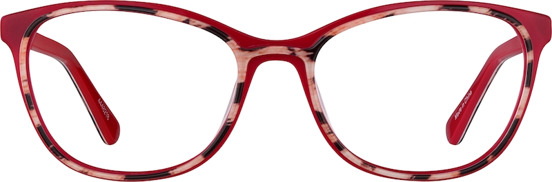 Red Cheetah Square Glasses #4448218
