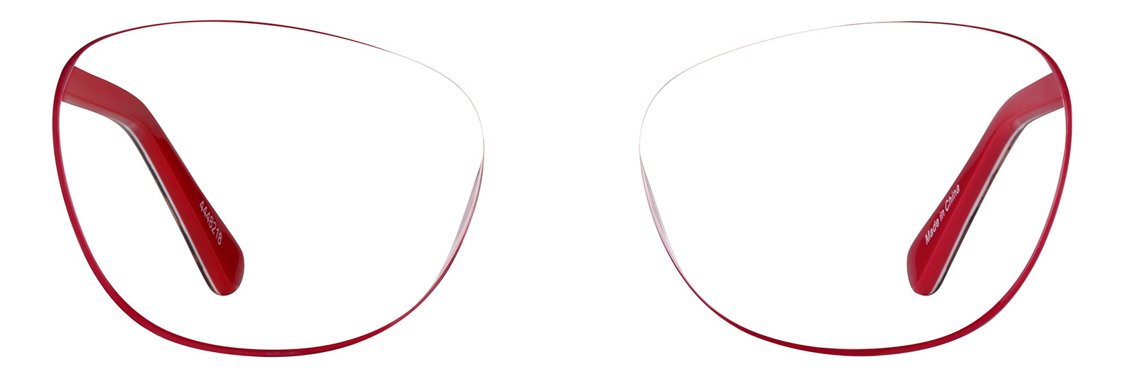 Red Cheetah Square Glasses #4448218 | Zenni Optical