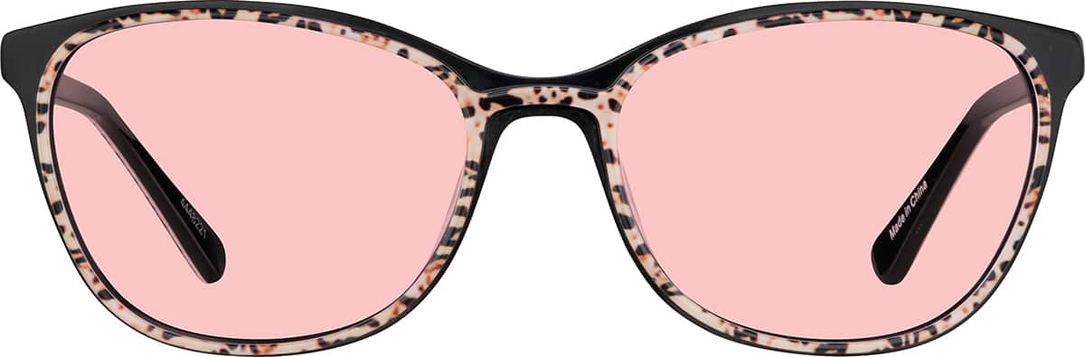 Red Cheetah Square Glasses #4448218 | Zenni Optical Canada