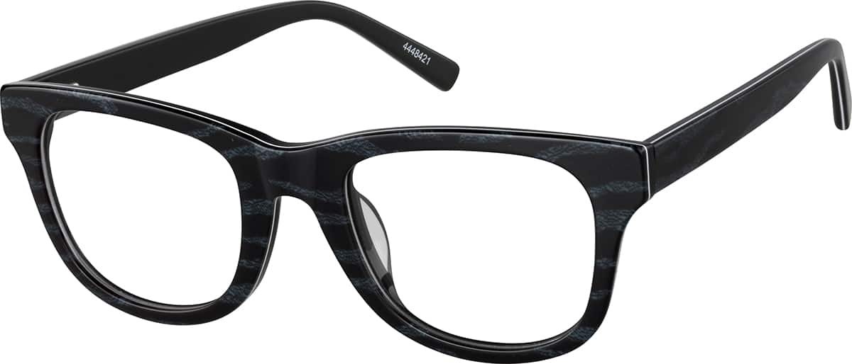 Angle view of Square Glasses 4448421 in Black