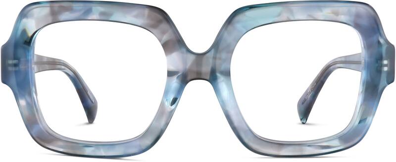 Blue Quartz Square Glasses