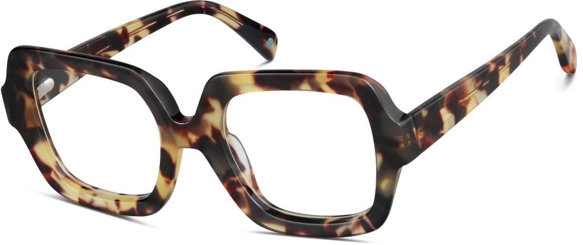 Angle view of Square Glasses 4448525 in Tortoiseshell