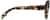 Side view of Square Glasses 4448525 in Tortoiseshell thumbnail