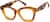 Angle view of Square Glasses 4448615 in Amber thumbnail