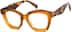 Square Glasses 4448615 in Amber