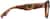 Side view of Square Glasses 4448615 in Amber thumbnail
