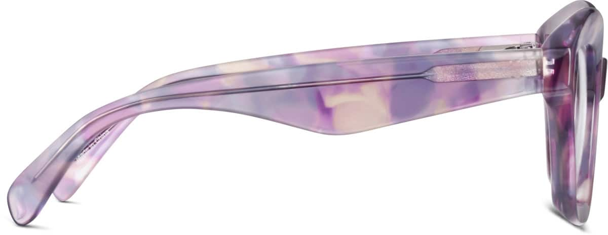 Side view of Square Glasses 4448617 in Purple