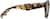 Side view of Square Glasses 4448625 in Tortoiseshell thumbnail