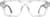 Front view of Square Glasses 4448723 in Clear thumbnail