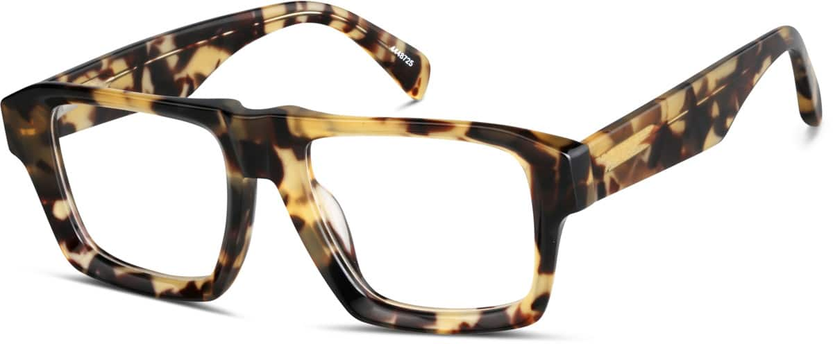 Angle view of Square Glasses 4448725 in Tortoiseshell