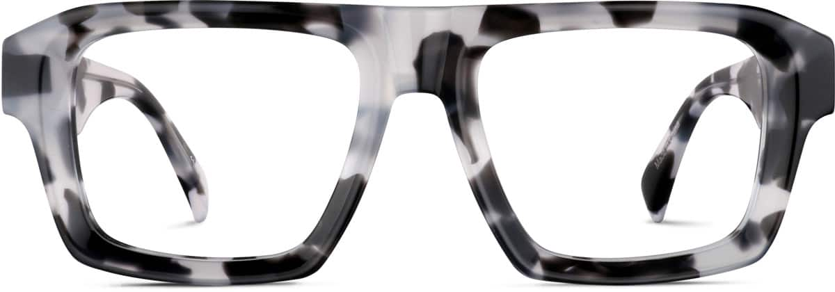 Front view of Square Glasses 4448731 in Storm