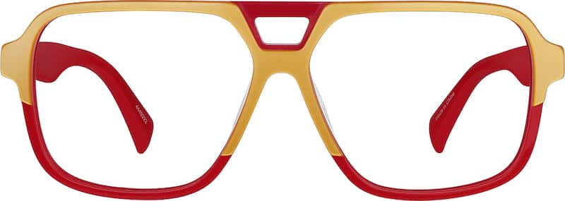 Red Aviator Glasses