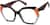 Angle view of Geometric Glasses 4449415 in Brown thumbnail