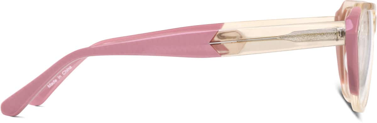 Side view of Geometric Glasses 4449519 in Pink