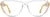 Front view of Geometric Glasses 4449522 in Yellow thumbnail