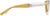 Side view of Geometric Glasses 4449522 in Yellow thumbnail