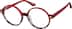 Round Glasses 4449918 in Red