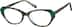 Oval Glasses 4450124 in Green/Pattern
