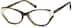 Oval Glasses 4450130 in White/Brown Striped