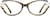 Front view of Oval Glasses 4450130 in White/Brown Striped thumbnail