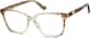 Angle view of Square Glasses 4450215 in Beige thumbnail