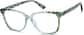 Angle view of Square Glasses 4450224 in Blue thumbnail