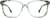 Front view of Square Glasses 4450224 in Blue thumbnail