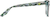 Side view of Square Glasses 4450224 in Blue thumbnail