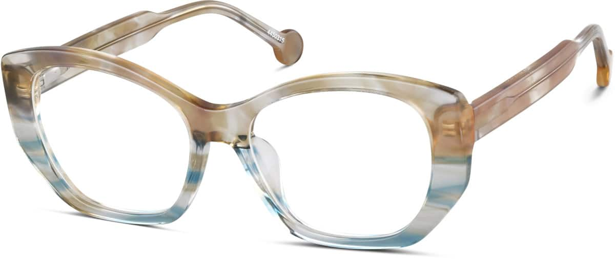 Angle view of Kids' Geometric Glasses 4450315 in Beachside